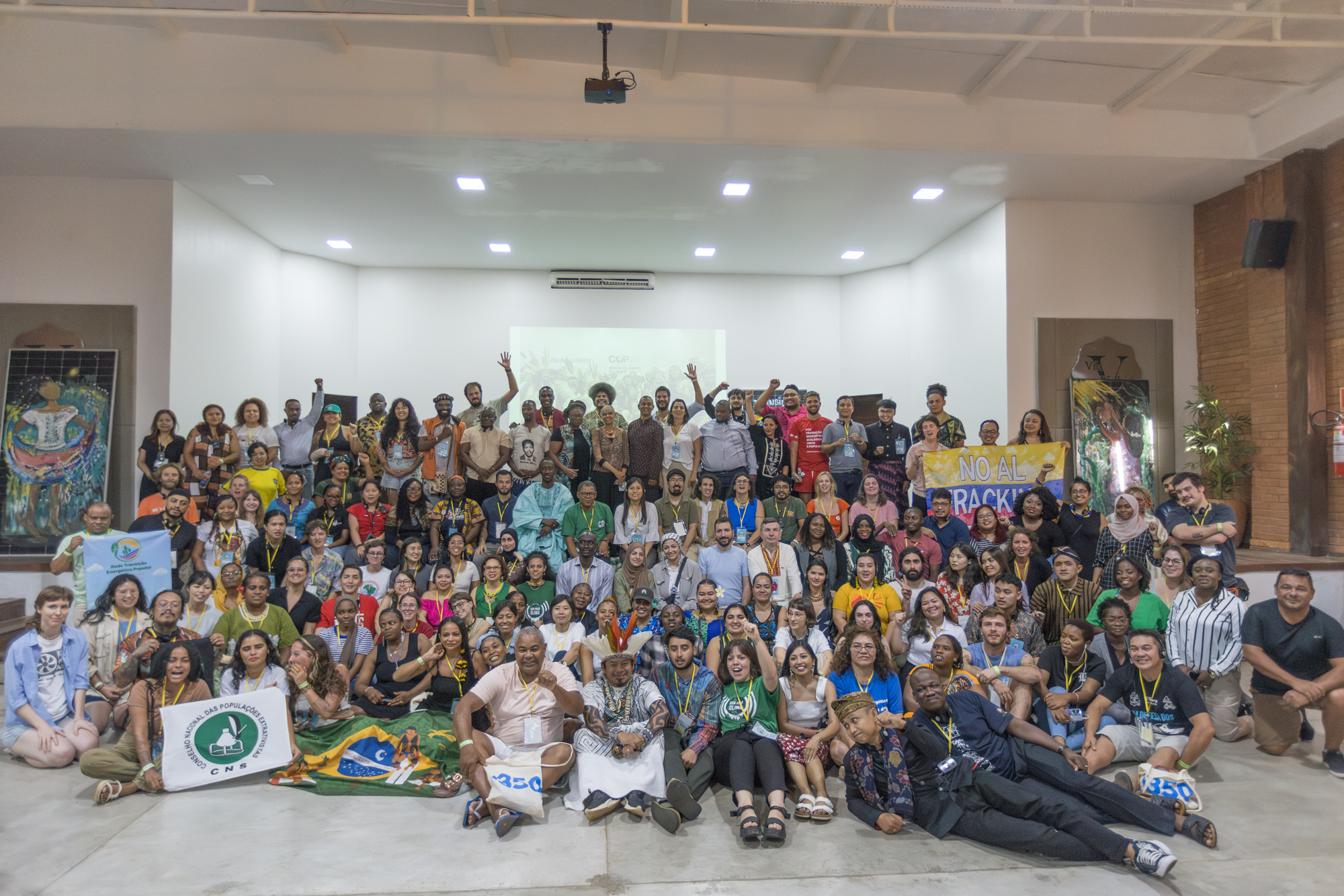 Global activists unite in Brazil during Renew Our Power Gathering. Photo: Kathleen Lei Limayo